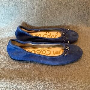 Sam Edelman Shoes Womens Size 6 FELICIA Ballet Flats Blue Suede